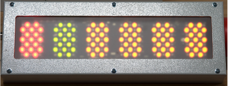 Figure 1: InfoPick with its 6 coloured display elements