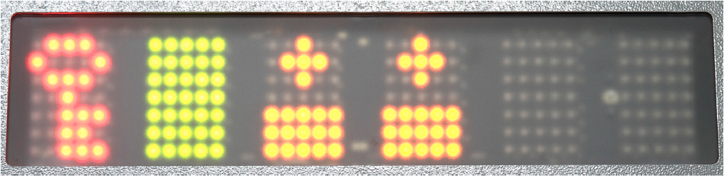 System lock display; magnets supplied by back-up battery
